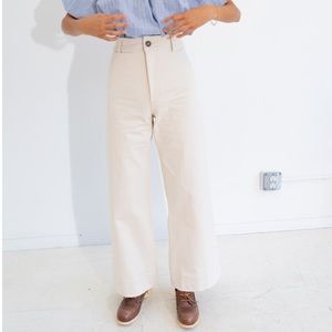 Creatures of Comfort White Maison Wide Leg Pants